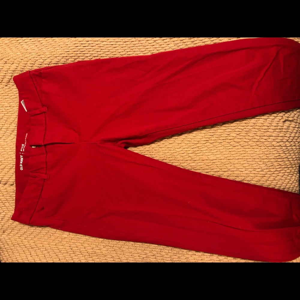 Red old navy pants